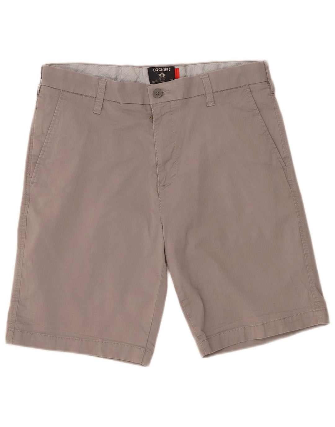 Мужские шорты-чиносы DOCKERS W32, хлопок среднего серого цвета