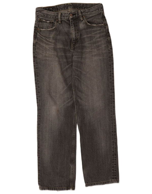 Мужские зауженные джинсы Levi's 502 W31 L30 Серые хлопковые