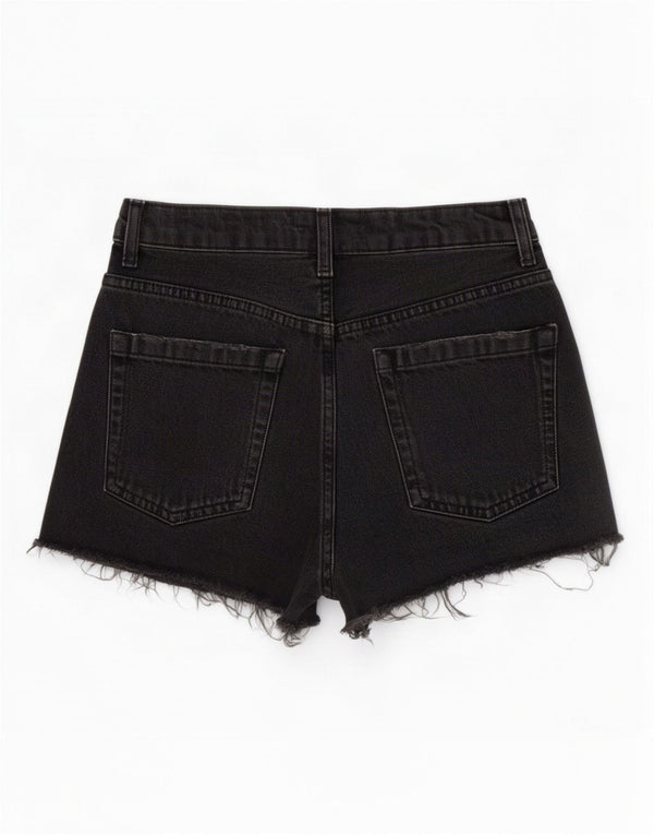 Женские джинсовые шорты Topshop UK 6 XS W24, черный хлопок