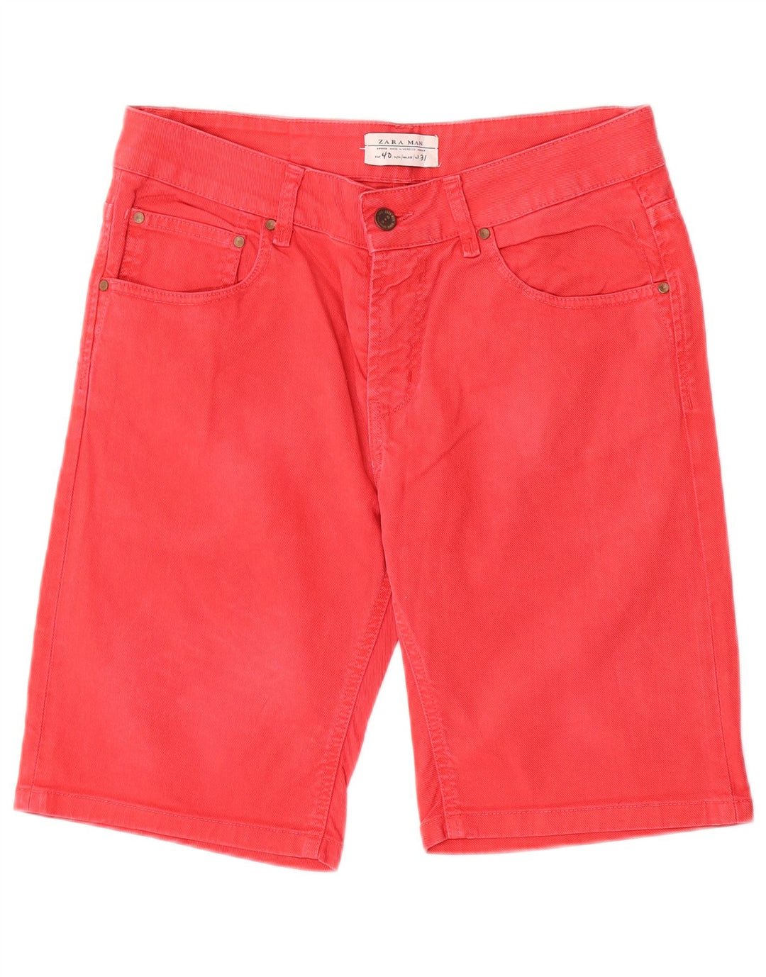 Мужские джинсовые шорты Zara EU 40 Medium W31 Красные