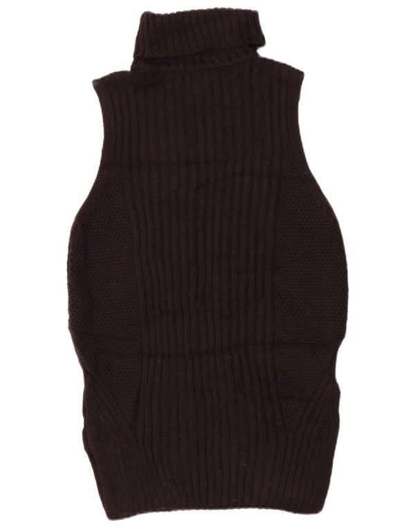 Женский джемпер без рукавов Topshop UK 6 XS, черный акрил