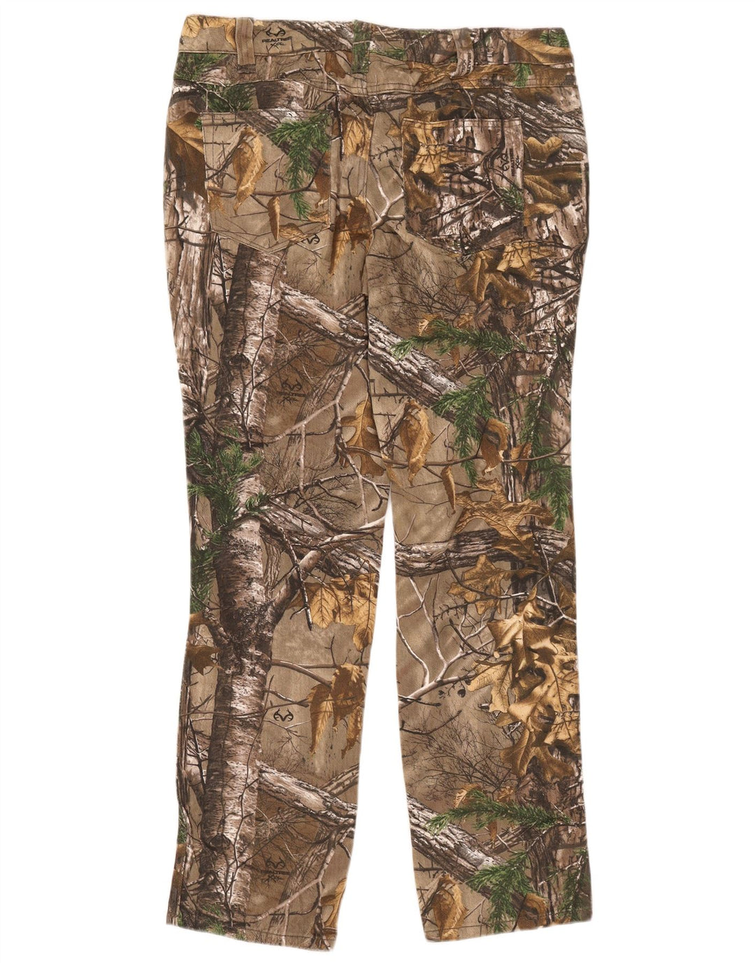 Женские походные брюки Realtree США 14 XL W38 L33 Коричневые камуфляжные хлопковые брюки