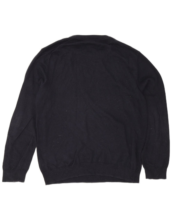 Crew Clothing Мужской джемпер с круглым вырезом, свитер XL, темно-синий, хлопок