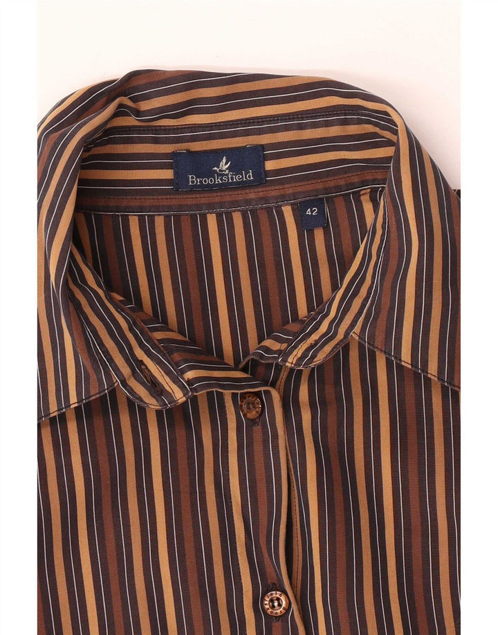 Рубашка женская Brooksfield IT 42 Medium Brown в полоску