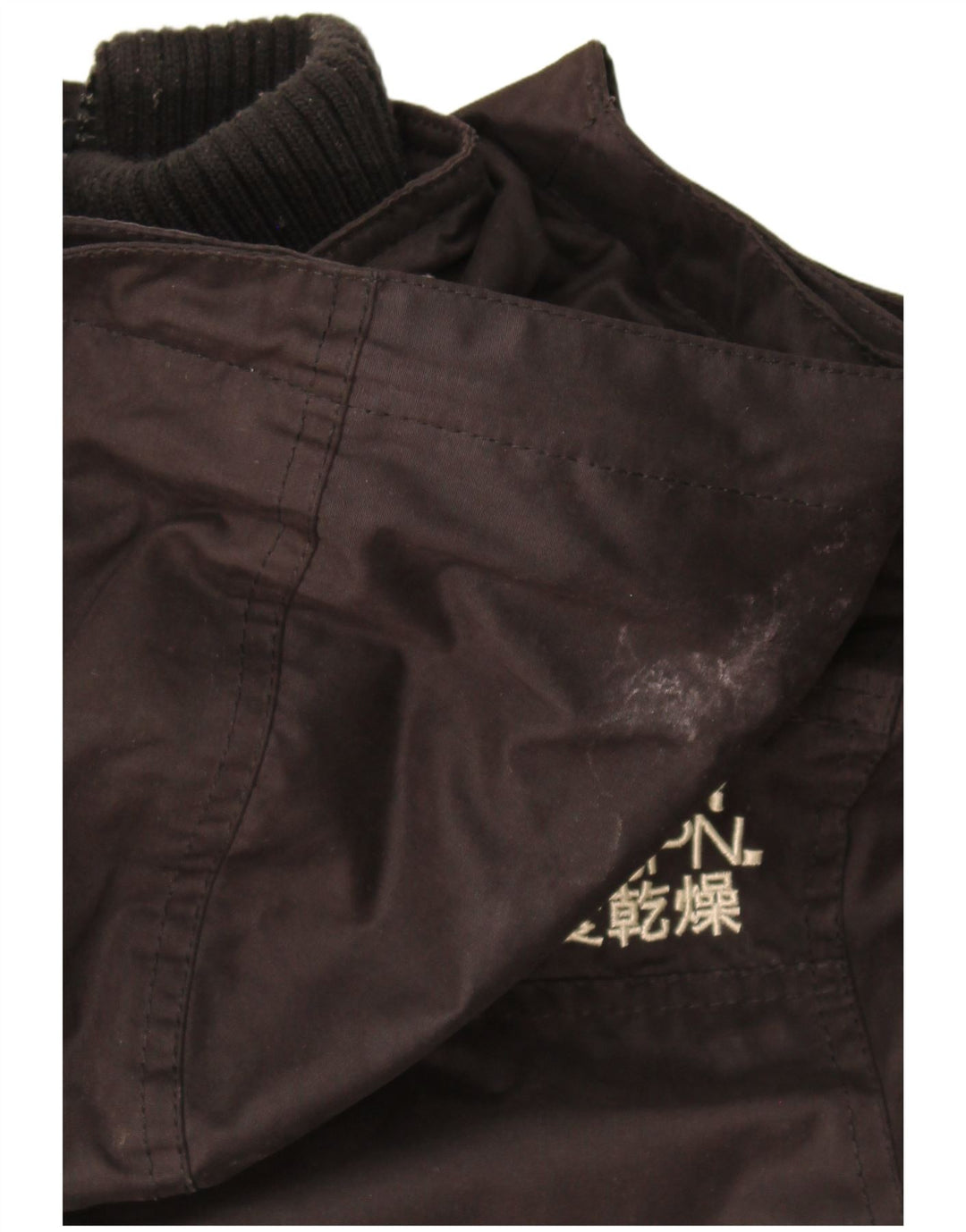 Женская парка Superdry Windparka с капюшоном UK 14, средний черный полиэстер