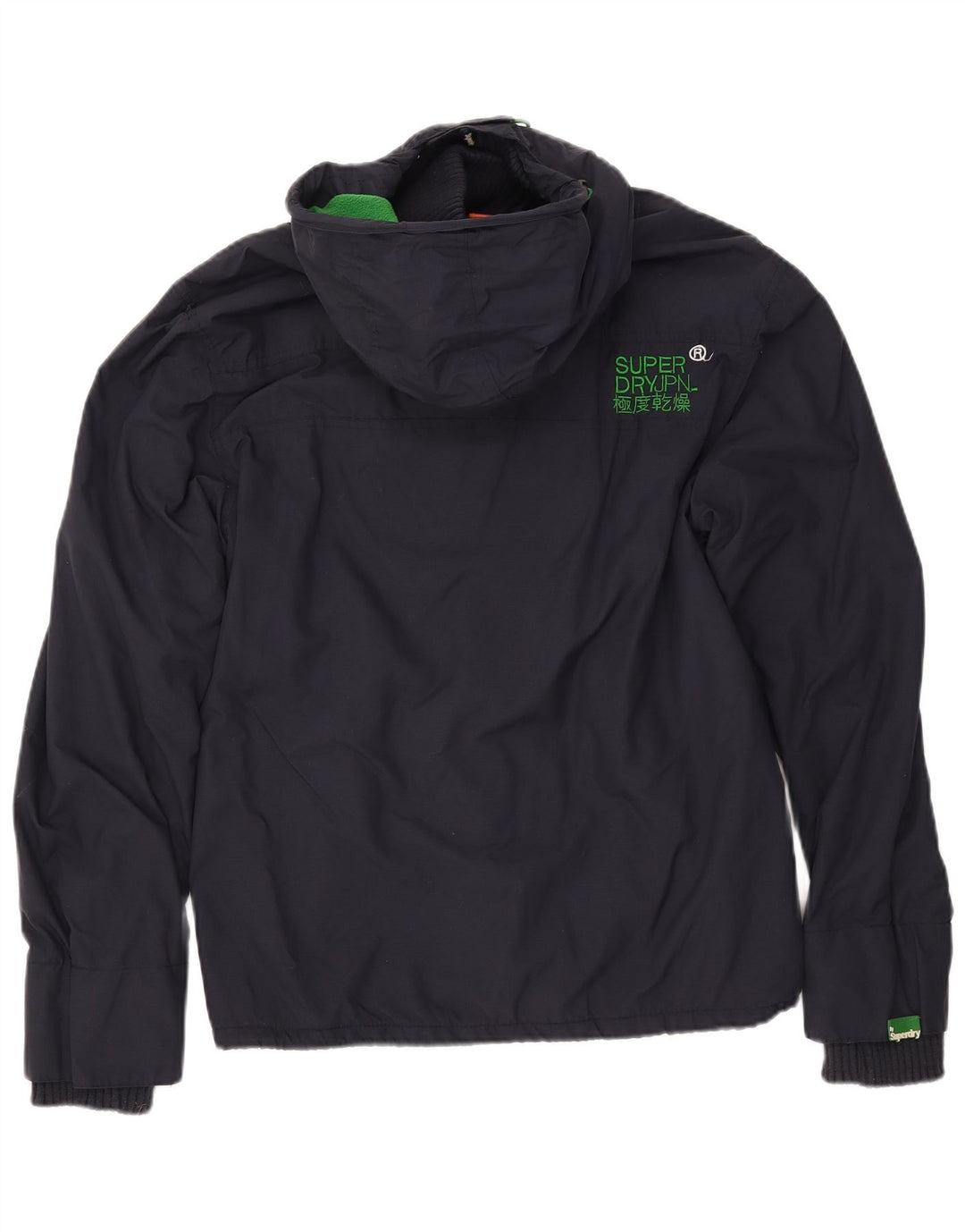 SUPERDRY Мужская ветровка с капюшоном, куртка UK 42 XL, темно-синий