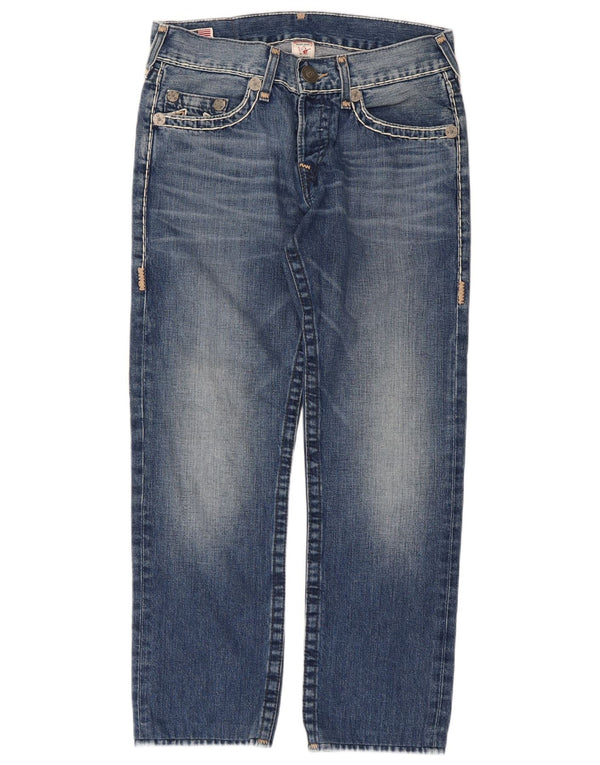 Женские прямые джинсы True Religion W31 L28, синий хлопок