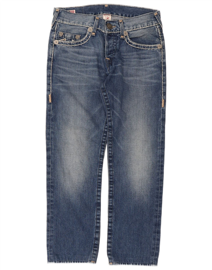 Женские прямые джинсы True Religion W31 L28, синий хлопок