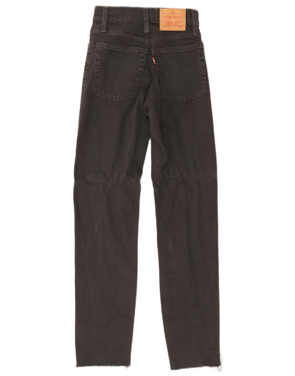 Женские узкие джинсы Levi's W24 L27, черный хлопок