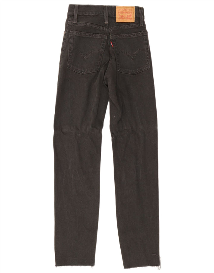 Женские узкие джинсы Levi's W24 L27, черный хлопок