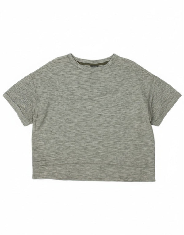 Женская футболка оверсайз Eddie Bauer Top UK 18 XL, зеленый полиэстер с крапинками