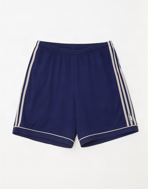 Мужские спортивные шорты Adidas Climalite, большие темно-синие полиэстер