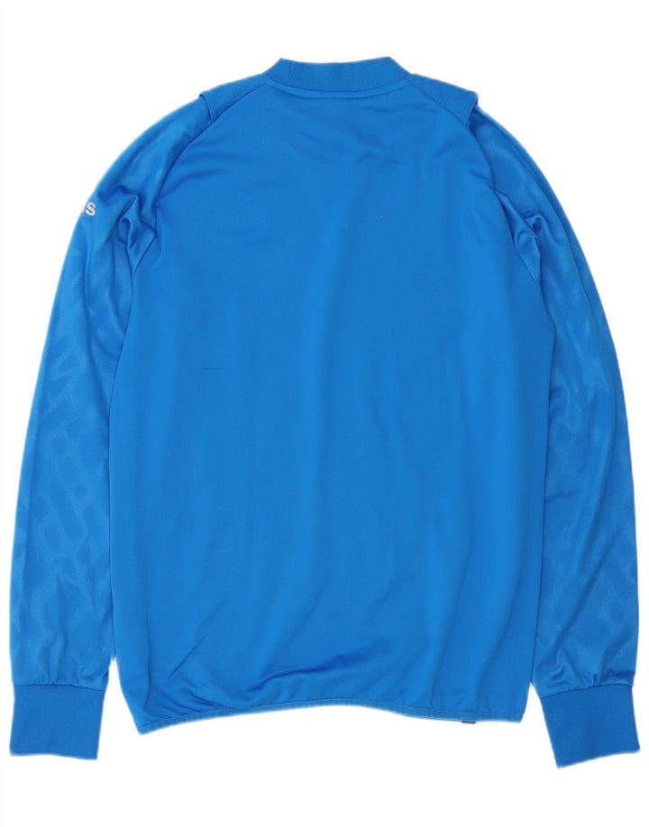 Мужской топ Adidas Climawarm с длинным рукавом, средний синий полиэстер
