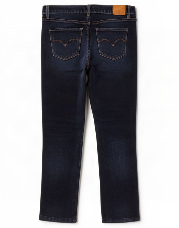 Женские узкие укороченные джинсы Levi's W31 L26 Темно-синие, хлопок