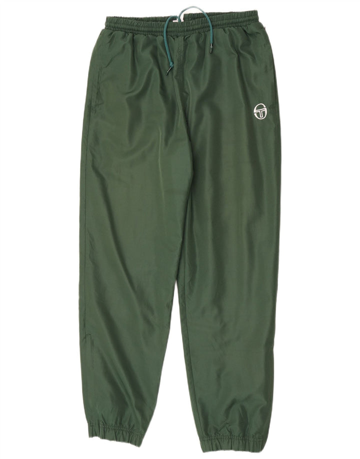 Мужские спортивные брюки Sergio Tacchini, джоггеры, большие зеленые, полиэстер