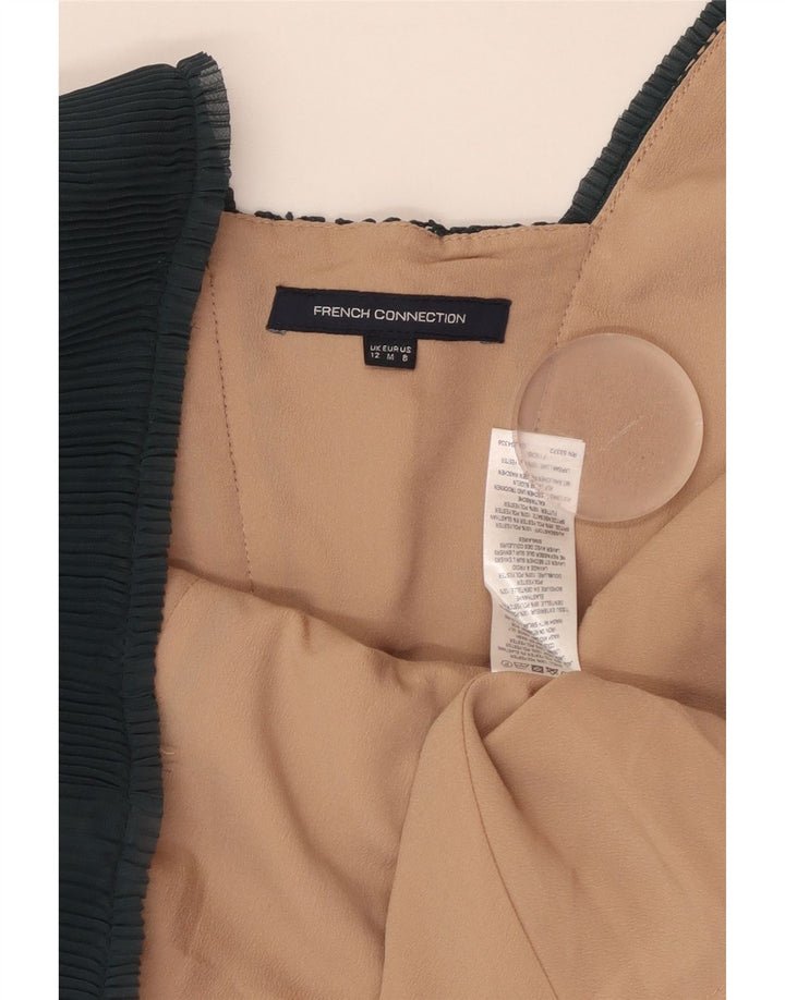 Женское платье А-силуэта без рукавов FRENCH CONNECTION UK 12, средний зеленый цвет