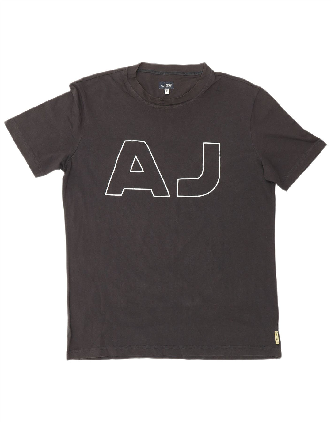 ARMANI JEANS Мужская футболка с рисунком Топ 3XL Черный Хлопок