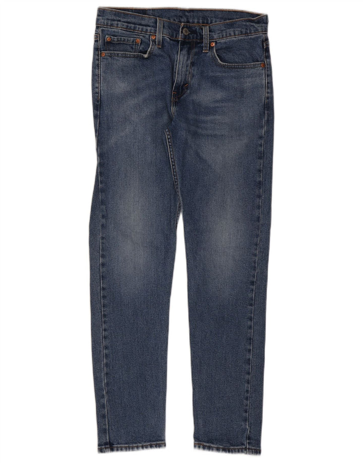 Мужские зауженные зауженные джинсы Levi's 512 W29 L30 синие, хлопок