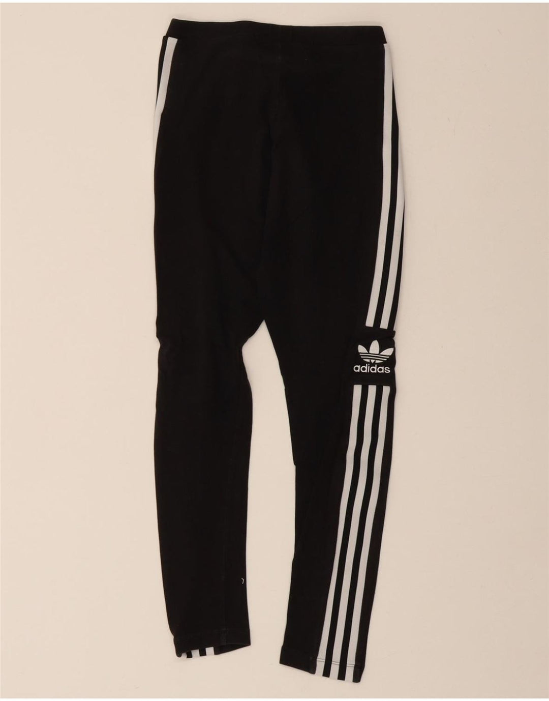 ADIDAS Womens Leggings UK 8 Small  Black Cotton Vintage Adidas and Second-Hand Adidas from Messina Hembry 