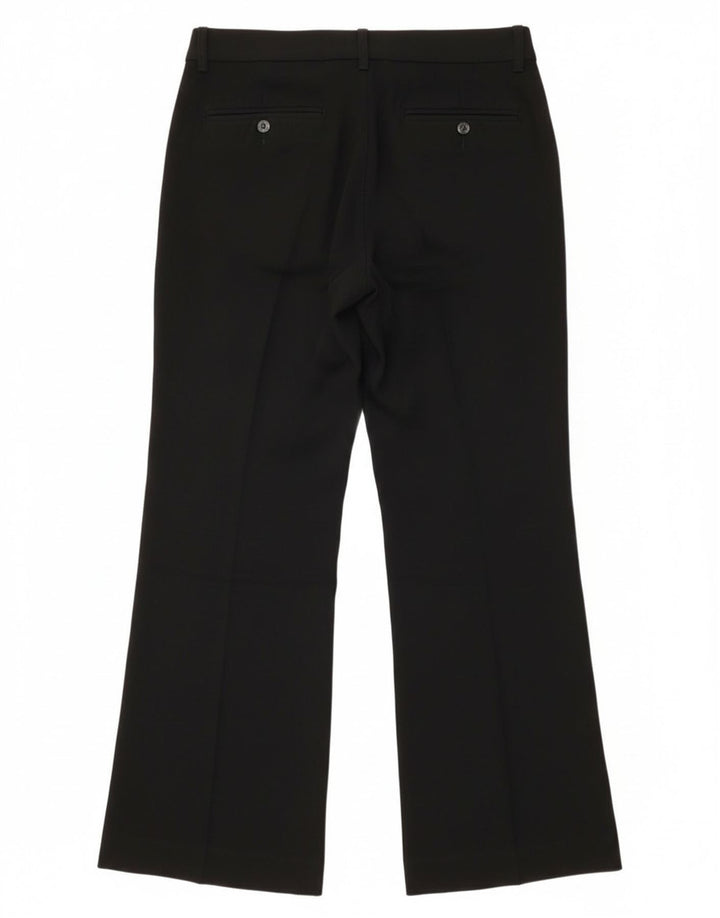 Женские костюмные брюки Max & Co. Bootcut UK 8, маленькие W30 L31, черный полиэстер