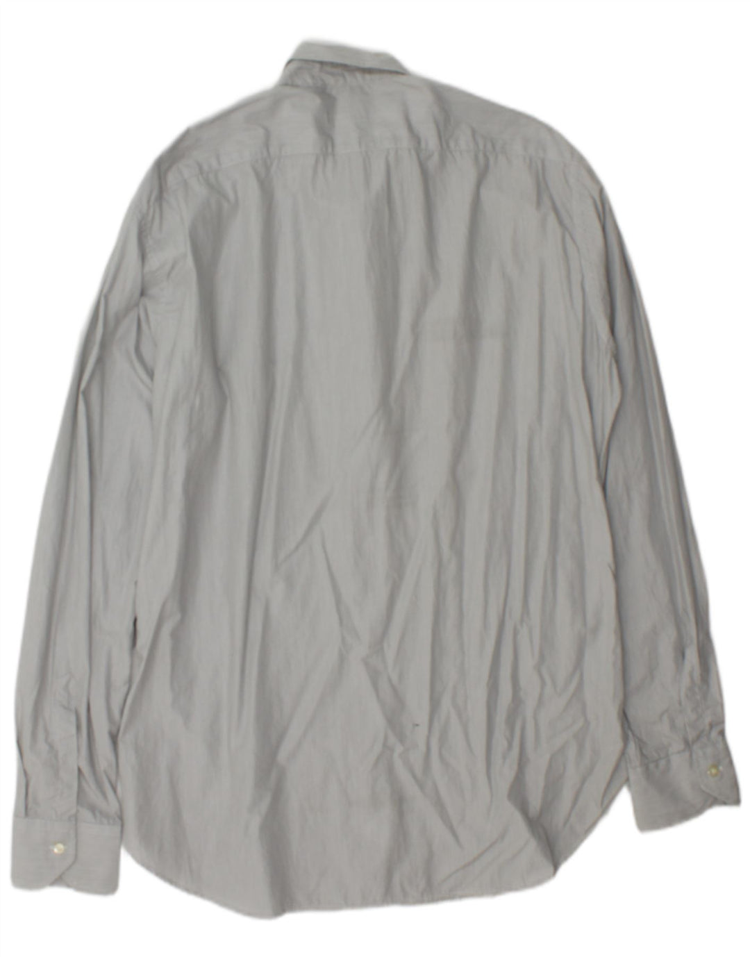 Мужская рубашка Etro, размер 43 XL, серая, хлопковая в тонкую полоску