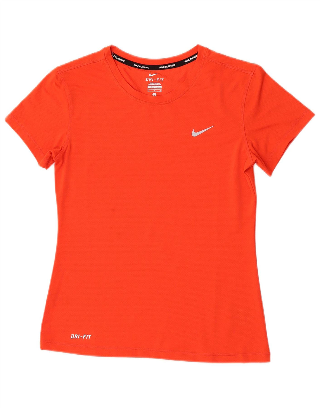 Женская футболка с графическим принтом Nike Dri Fit UK 14, большой оранжевый полиэстер