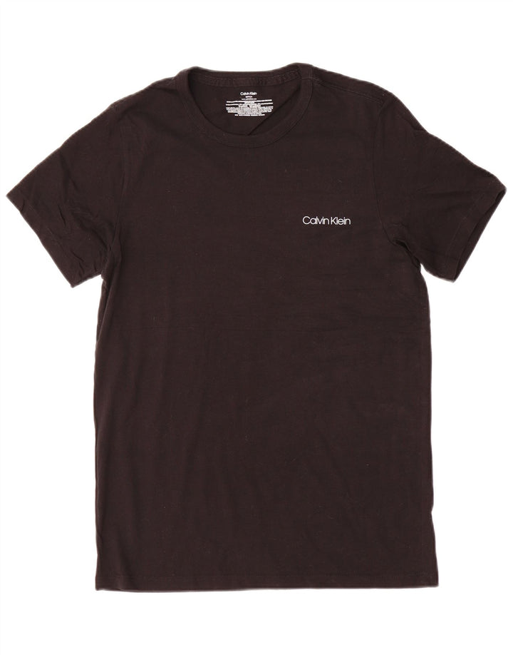 Мужская футболка Calvin Klein Regular с коротким рукавом, маленький черный хлопок
