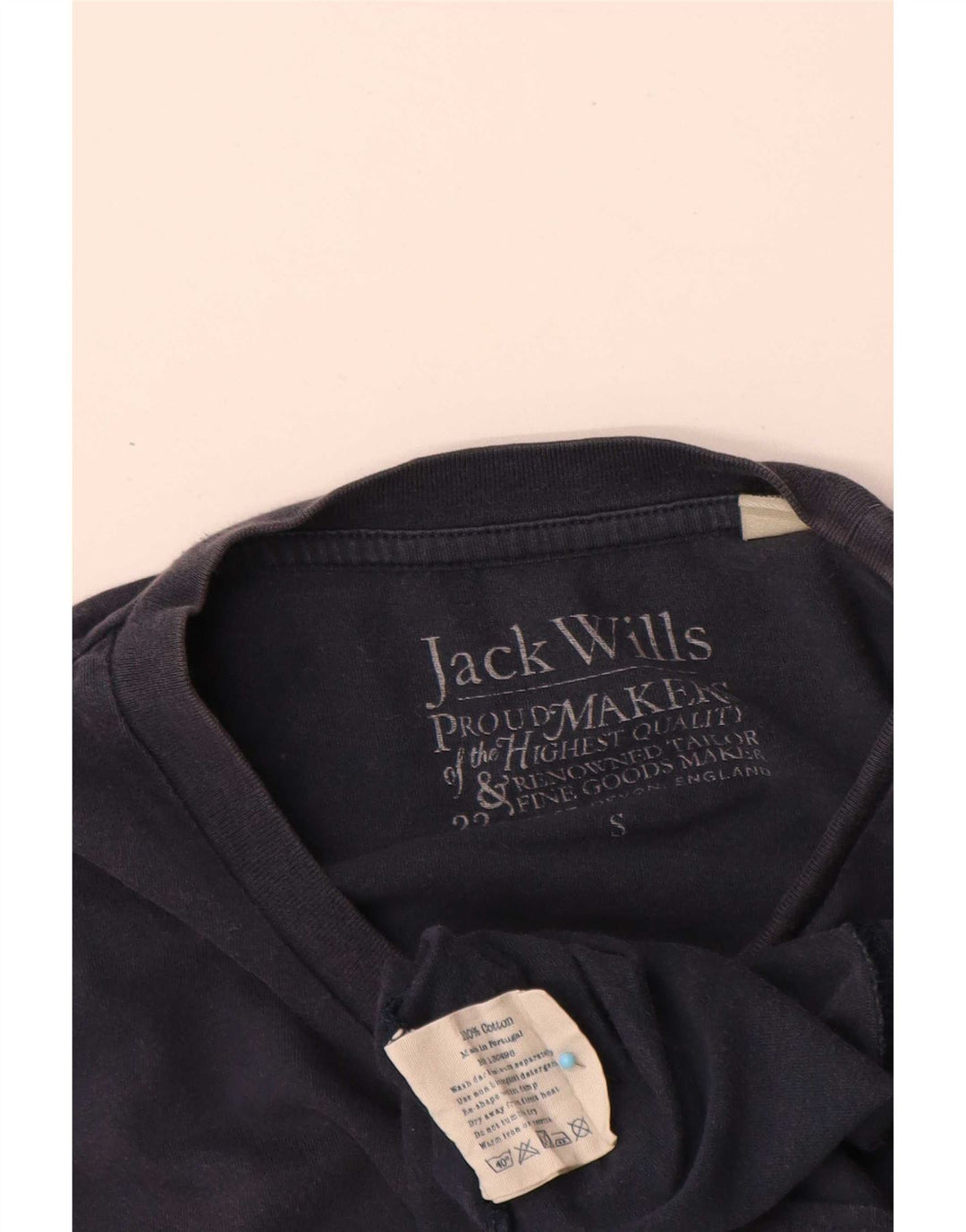 Мужская футболка Jack Wills, маленькая, темно-синяя