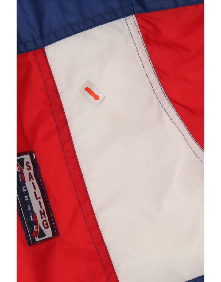 Мужская дождевик с капюшоном MARCEL CLAIR UK 40, большая синяя цветная блокировка