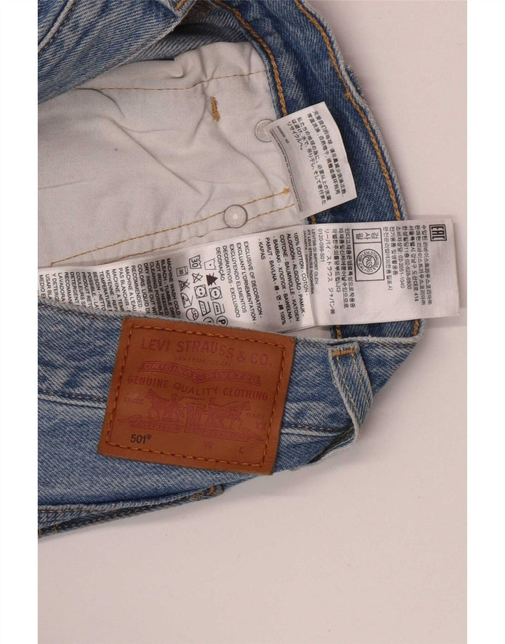 Женские прямые джинсы Levi's 501 W25 L30 синие, хлопок