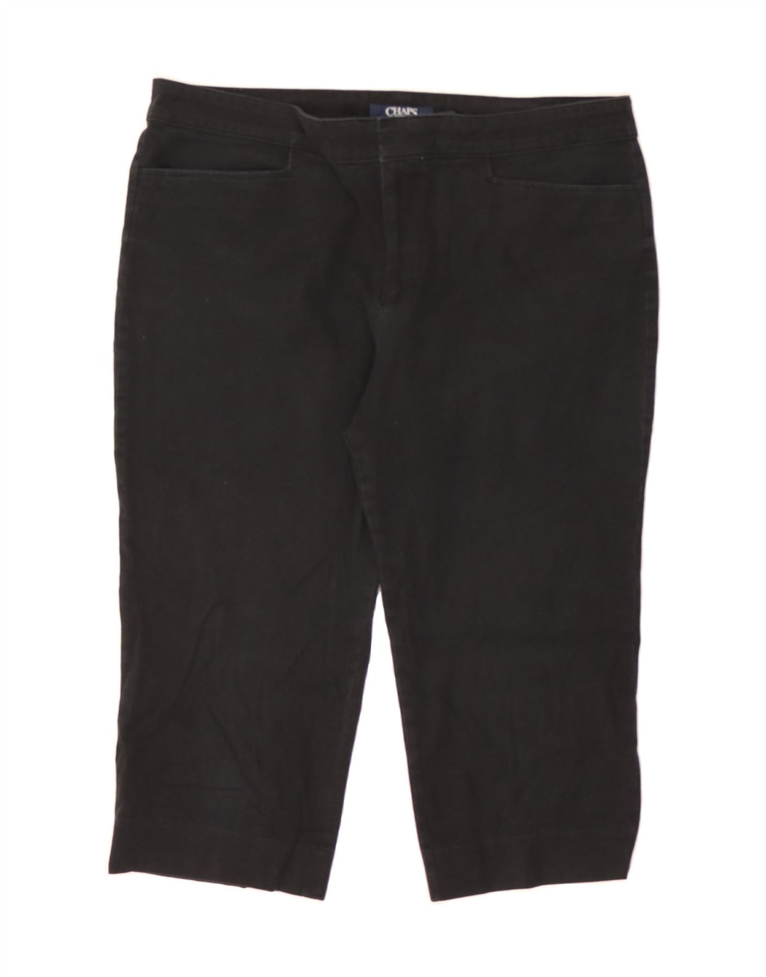 CHAPS Womens Capri Jeans US 16 2XL W34 L20 Black Cotton Vintage Chaps and Second-Hand Chaps from Messina Hembry 