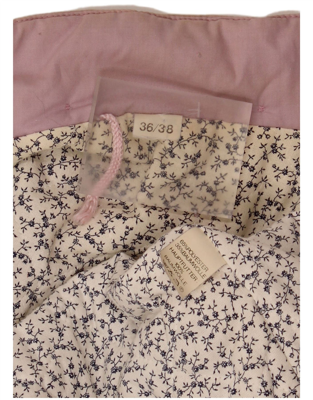 Винтажное женское пальто-ветровка оверсайз IT 36/38 XS, розовый полиэстер