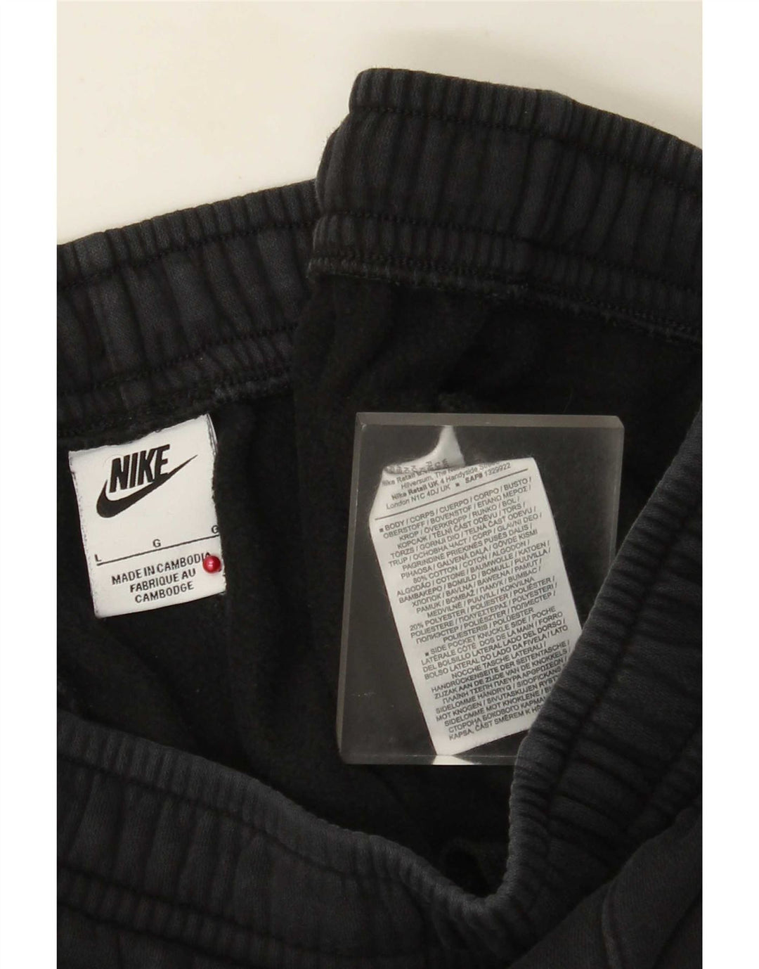 Женские спортивные брюки Nike, большие черные хлопковые брюки для бега