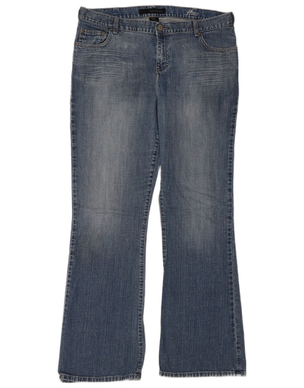 Женские расклешенные джинсы CALVIN KLEIN США 16 XL W36 L32 Синий хлопок