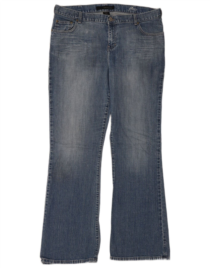 Женские расклешенные джинсы CALVIN KLEIN США 16 XL W36 L32 Синий хлопок