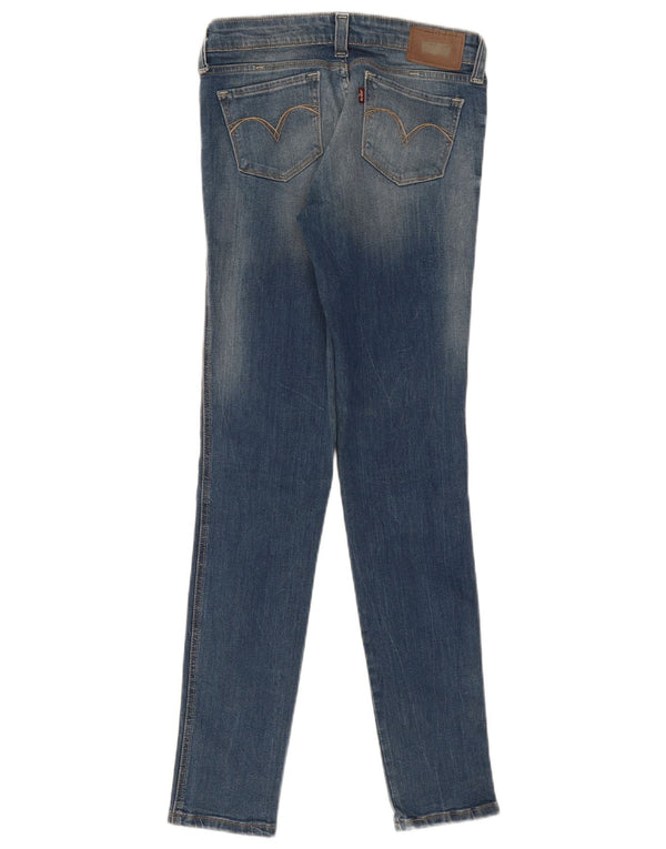 Женские джинсы скинни с низкой талией Levi's Demi Curve W27 L32 синие