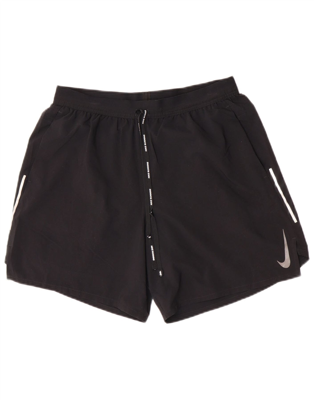 Женские спортивные шорты Nike Dri Fit, большие черные, из полиэстера