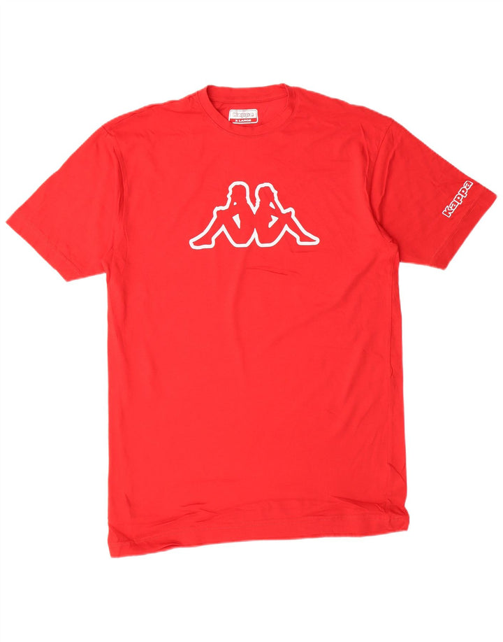 KAPPA Футболка с рисунком для мальчиков, топ 15–16 лет, XL, красный хлопок