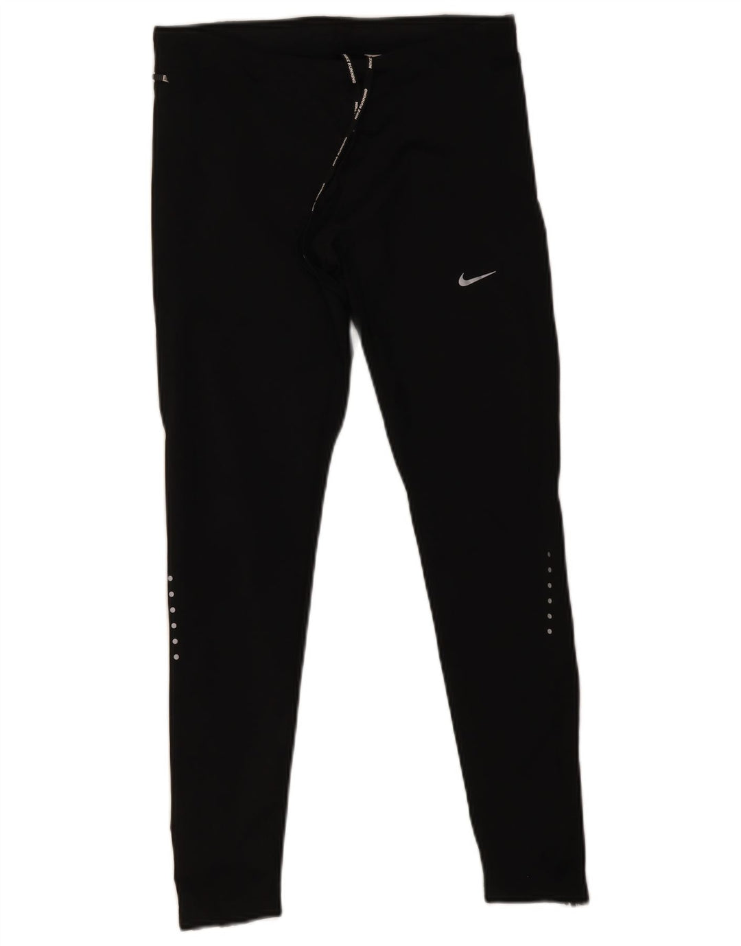 Женские леггинсы Nike Dri Fit UK 12, средний черный полиэстер