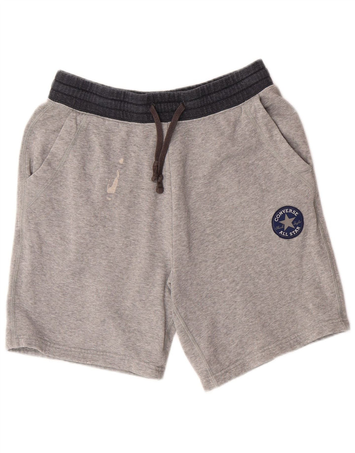 Мужские повседневные шорты Converse All Star с рисунком W28, серые, хлопковые