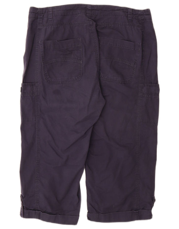 Женские капри WEIRD FISH UK 14, большие W34, темно-синие, хлопковые