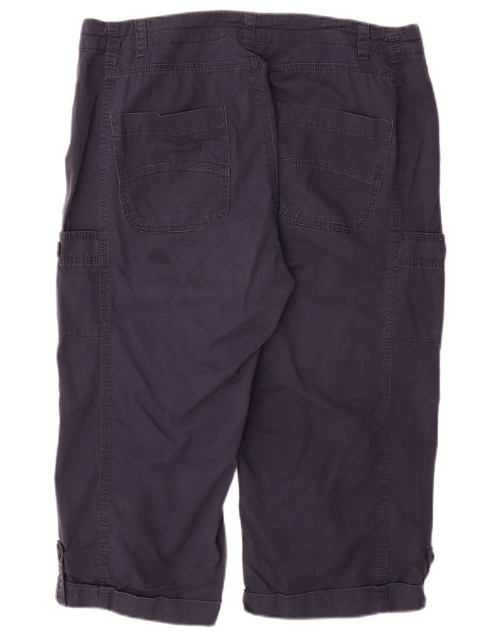 Женские капри WEIRD FISH UK 14, большие W34, темно-синие, хлопковые