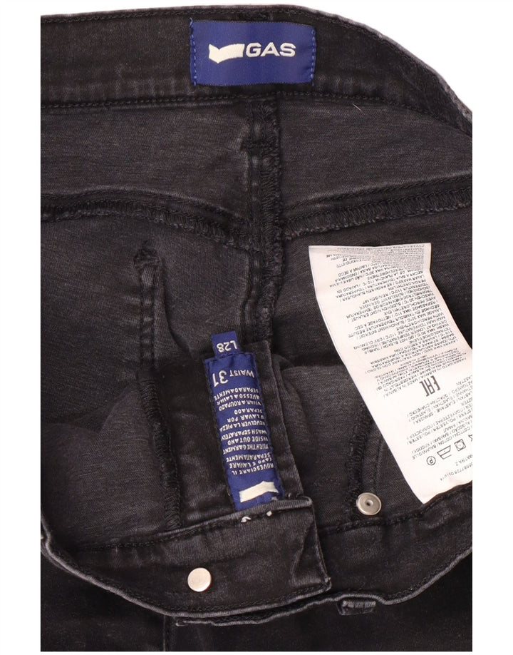 Женские узкие джинсы Gas W31 L28, черный хлопок