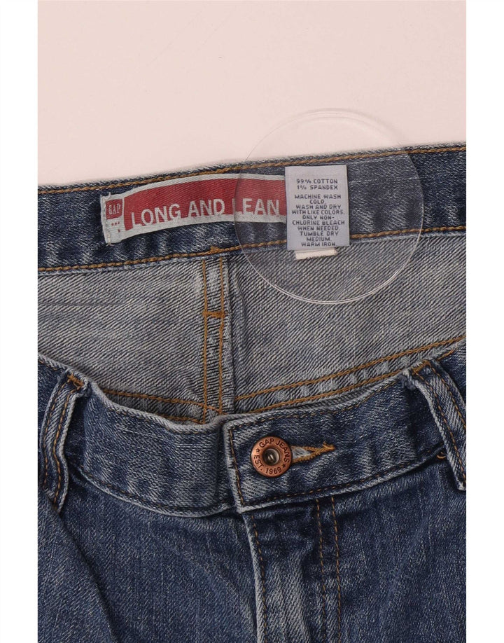 Женские длинные и узкие джинсы Gap Bootcut, США 8, средний размер W30 L29, синий хлопок