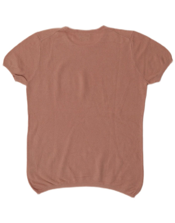 Женская блузка Massimo Dutti Top UK 16, большой розовый хлопок