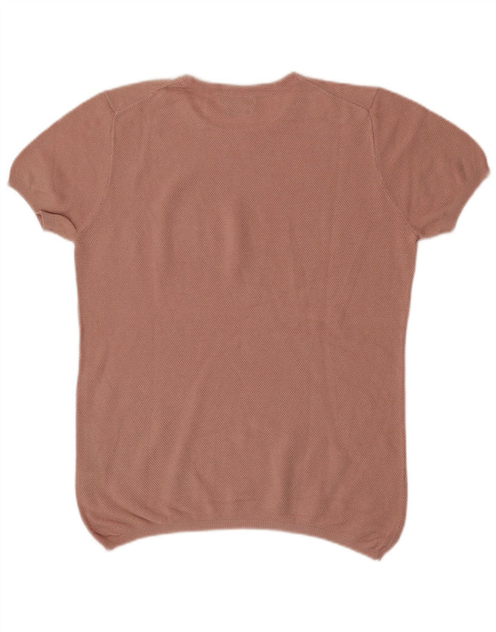 Женская блузка Massimo Dutti Top UK 16, большой розовый хлопок