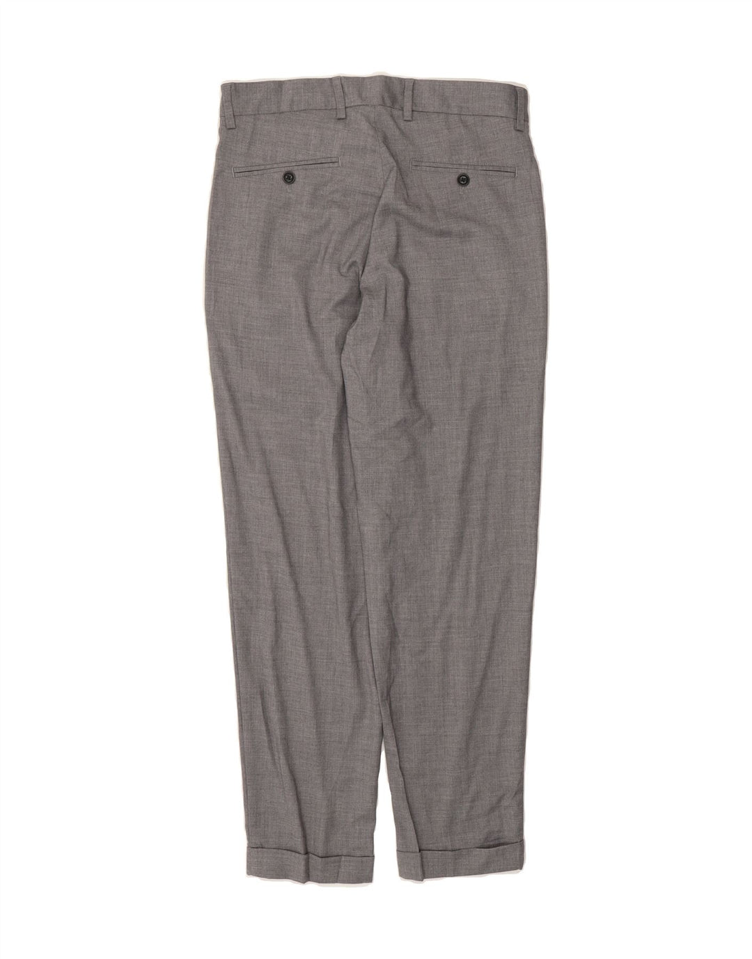 JACK & JONES Mens Pegged Suit Trousers W29 L29 Grey Polyester Vintage Jack & Jones and Second-Hand Jack & Jones from Messina Hembry 