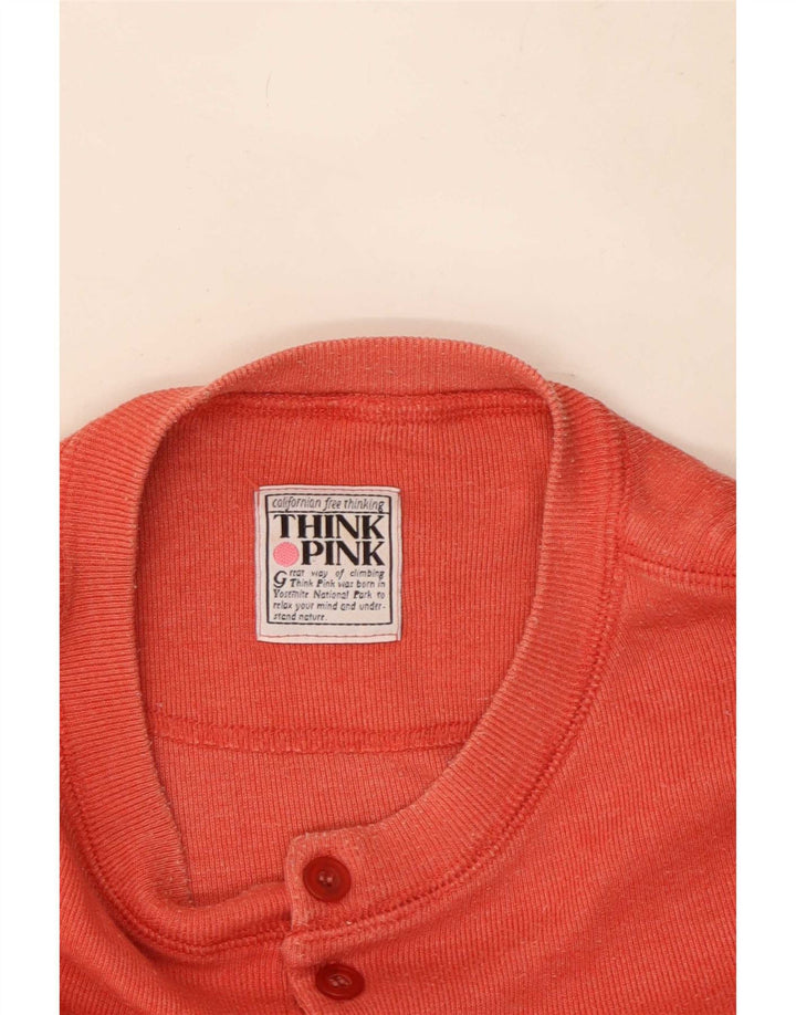 Think Pink Мужской топ с длинным рукавом XL Красный