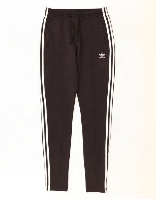 Женские спортивные брюки Adidas UK 8, маленькие черные хлопковые