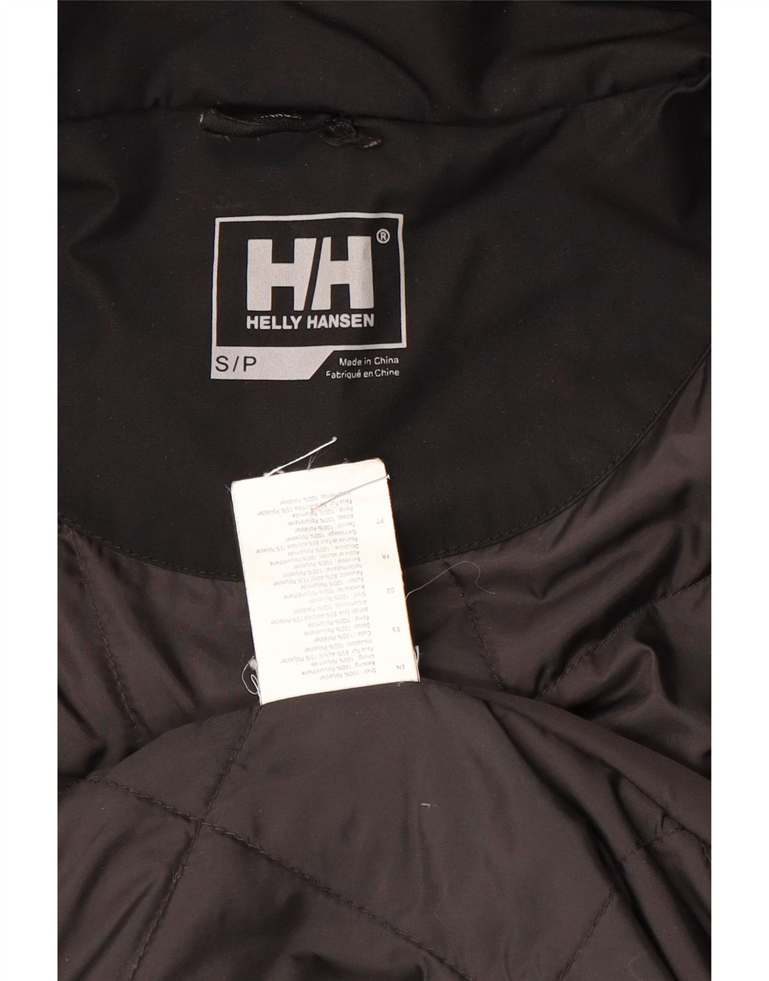 Мужская парка Helly Hansen с капюшоном, Великобритания 36, маленький черный полиэстер